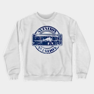 Vintage Aviation Badge Crewneck Sweatshirt